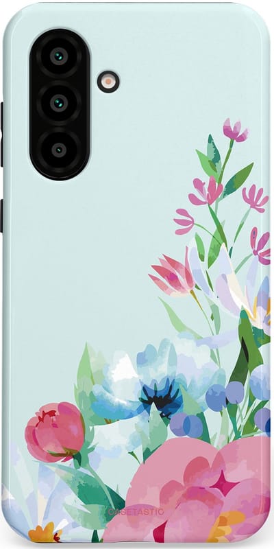 Casetastic hoesje geschikt voor Samsung Galaxy A36 / Samsung Galaxy A56 - Dubbellaagse bescherming - Dagdroom in bloei - Fashion Case - Lichtgrijs Lichtroze