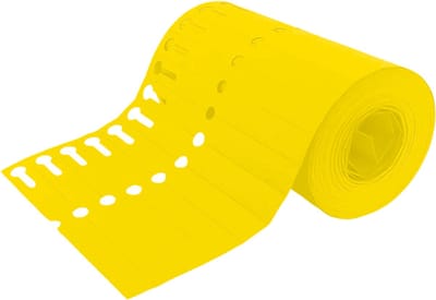 CombiCraft beschrijfbare sleufetiketten geel 120x13mm - per 1000 stuks