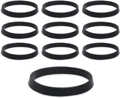 Dailygoods- Rubberen Ringen 10 Stuks - Afdichting Kegelvormig - Hoogwaardig Rubber - Voor Gootsteenplug - Geschikt voor Afvoerbuis - Duurzaam en Flexibel - Afdichtringen