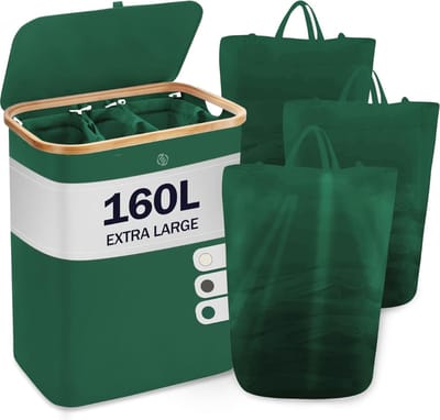Equivera Wasmand 3 Vakken - Wassorteerder 3 Vakken - Wasmanden - Wassorteerder - Wasmand