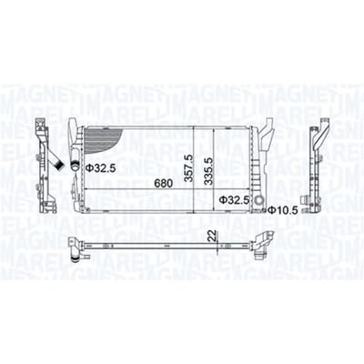 Radiator MAGNETI MARELLI 350213202900