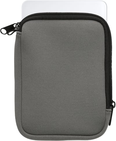 kwmobile toetsenbord hoes geschikt voor Apple Magic Trackpad hoesje - Neopreen keyboard beschermhoes - Reis case met rits - Keyboards cover in donkergrijs