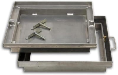 Aluminium Tegelkleed - Bodemluik Tegel - Onaangename Geuren Voorkomen - Geïntegreerd In Vloer - 29 x 29 cm - Aluminium