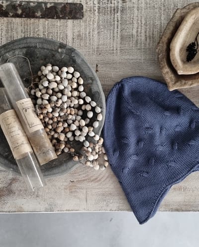Bold Bamboo kinder muts Hári - Kind 4-7 jaar - 100% organisch bamboe - Knit beanie - Donkerblauw