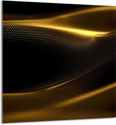 TMK ArtDeko - Kookplaat Achterwand - 60x65 cm - Goudkleurig