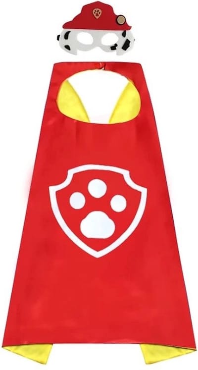 High Way Patrol Cape Marshall - Carnavalskleding kinderen - Kostuum - Verkleedpak Kind - Verkleedkleren - Verkleedkleding - Masker - Paw Pak