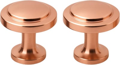2X Meubelknoppen Rose Goud - Diameter 29mm - Knoppen voor keukenkast - deurknopjes - Meubelknoppen / Kastknoppen Rose goud