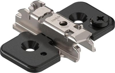 Montageplaat - Kruisverbinding - Kasten Monteren - Excentrische HV - 3 mm - Onyx