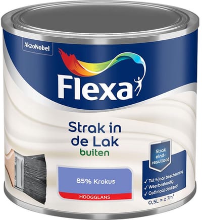 Flexa - Strak In De Lak Buitenlak Hoogglans - 85% Krokus - Mengverf - 500 Ml