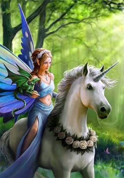 Anne Stokes Wenskaart Realm Of Enchantment