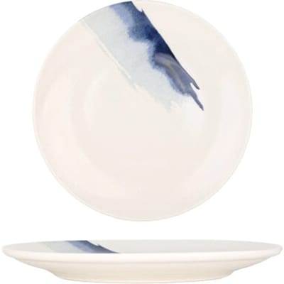 Bonna Dinerbord - Blue Wave - Porselein - 30 cm - set van 6