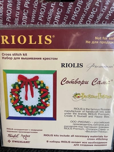 Riolis borduurpakket Kerstkrans