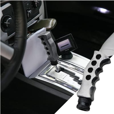 Allecto - Versnellingspook Knop - Auto Versnellingspook Accessoire - Titanium Kleur - Handmatige en Automatische Transmissie - Vervangingsonderdeel...