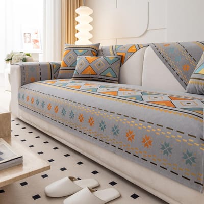 Universele Bankkussens voor Alle Seizoenen, Betaalbare Luxe, Winddichte Antislip Bank, Kussens met Volledige Hoes, Bankrugleuning, Armleuningbeschermers 30x50 pillowcase1pc