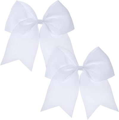 2 Stuks Grote Haarstrikken voor Vrouwen, Cheerleading Strikken, 20 cm, Geschikt voor Kinderen en Tieners, Perfect voor Ponytails en Feestjes