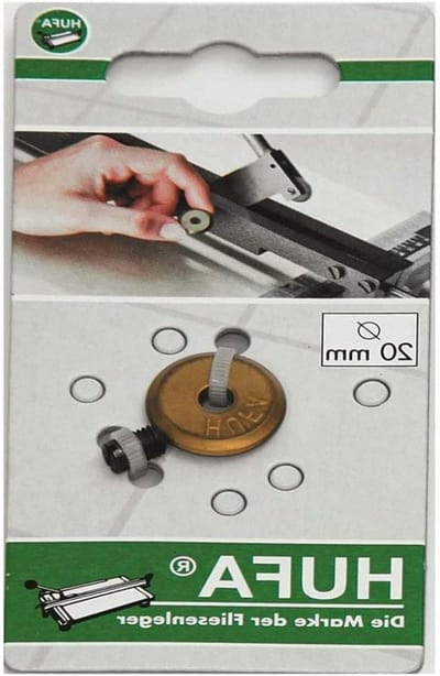 Snijwiel Set - Reserveonderdeel As - Tegels Snijden - Titanium Nitriet Coating - Ø20mm