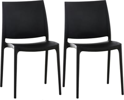 CLP Maya Set van 2 Stoelen zwart