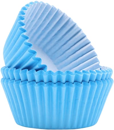Cupcake hoesjes, lichtblauw (60)