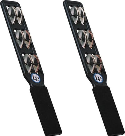 Latin Percussion Jingle Stick LP 180 zwart, Steel - Jingle bells