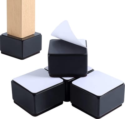 Meubelverhoger 2 inch van Koolstofstaal Zelfklevende 5 cm Bedverhogers Set Zwaar Werk Tafelverhoger Bankverhoger 24'' in Diameter - Voegt 50 mm Hoogte toe Aan Meubelpoten