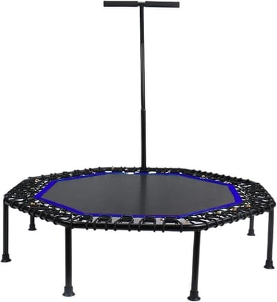 Mini trampoline - Fitness rebounder - Thuis sporten - Opvouwbaar ontwerp - 48 inch - Zwart