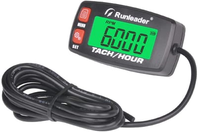 Digitale Toerenteller met Backlight en Oplaadbare Batterij voor Grasmaaier, Generator, en Motorfiets