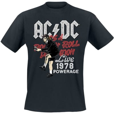 AC/DC T-shirt - Live 78 - S tot 5XL - voor Mannen - zwart