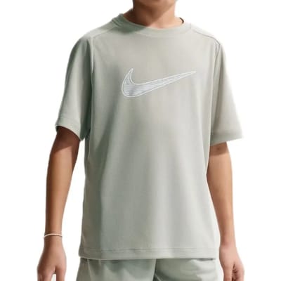 Nike Multi Swoosh T-Shirt - Sparrenmist/Wit - Maat M (137-147) - Kids