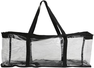 Dailygoods- Opbergtas Grote Capaciteit - Transparant - Draagtas - Organizer - Huishoudelijke Gereedschap - Rits Sluiting