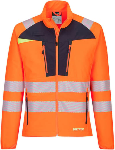Portwest DX4 Hi-Vis Zip Base Layer Oranje/zwart