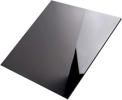 Zwarte Acrylplaat - Gegoten Acryl Paneel - Doe-het-zelf Projecten - Breukvast en Weerbestendig - 50x50cmx2mm - Zwart