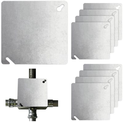 Dailygoods - Set van 10 Metalen Afdekplaten voor Elektrische Schakelkasten