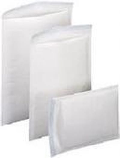 Luchtkussen enveloppe - bubbel enveloppe wit -  120x215mm B-12 - 100 stuks