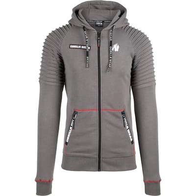 Gorilla Wear Georgia Zipped Hoodie - Grijs - 2XL