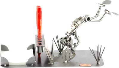 Metalen bureau Set duiker - Bureau accessoires Set - moeren en bouten - Office Desk Organizer Set - handgemaakte bureau set - Manager Gift - verjaardagscadeau