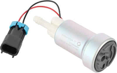 Elektrische Brandstofpomp - Brandstofpomp Constructie - Motor Onderhoud - Corrosiebestendig Aluminium - 450LPH - Zilver