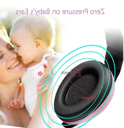 Baby Oorkappen voor Geluidsbescherming, Hoofdtelefoon voor Baby's van 0 tot 3 Jaar, Ideaal voor Vliegtuigen en Drukke Omgevingen