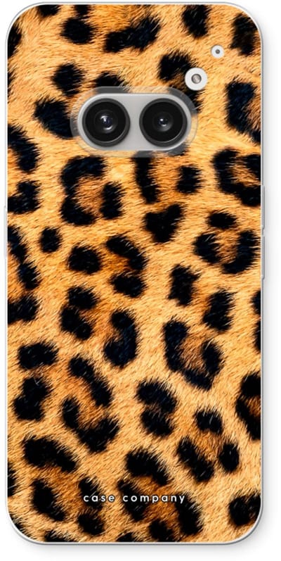 Case Company® - Hoesje geschikt voor Nothing Phone (2a) hoesje - Luipaard - Soft Cover Telefoonhoesje - Bescherming aan alle Kanten en Schermrand