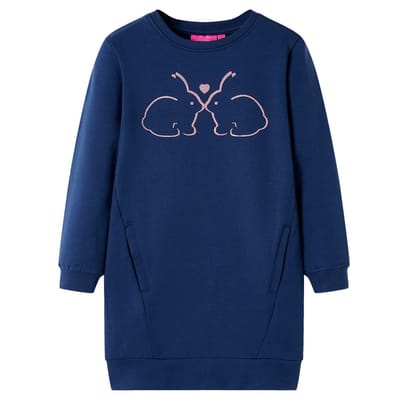 vidaXL - Kinderjurk - 104 - marineblauw