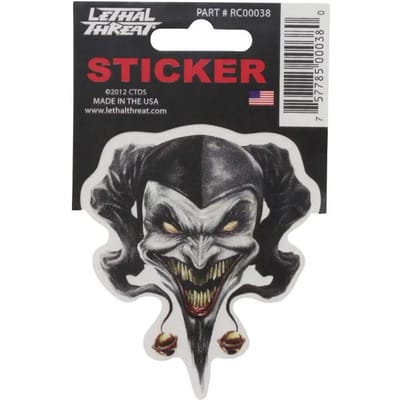 Motorfiets stickers Lethal Threat Mini Vilain Clown