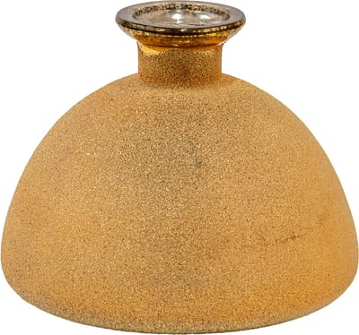 Clayre & Eef Vaas Ø 17x14 cm Goudkleurig Glas