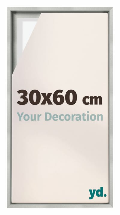 Your Decoration - Baklijst 30x60 cm - Zilver Mat - Baklijst voor Canvas - MDF - Lyon