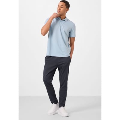 Heren Chino Broek met Rechte Pijpen in Gabardine