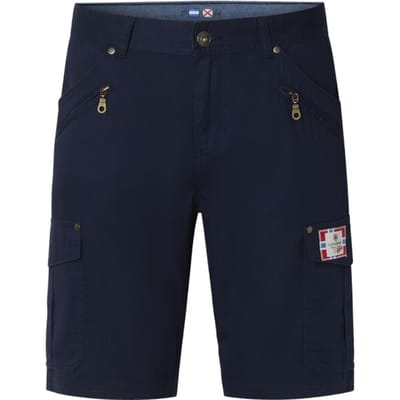 Jan Vanderstorm herren Lage Taille Bermuda - 56 - donkerblauw - Plus Size