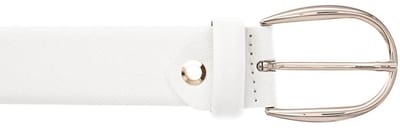 Vanzetti Leren Riem 30mm Leather Belt W85 White Wit