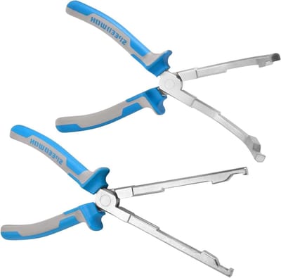Tangenset - Klem gereedschap - Onderdelen demonteren - Schuine en rechte kaken - 2 stuks - Blauw