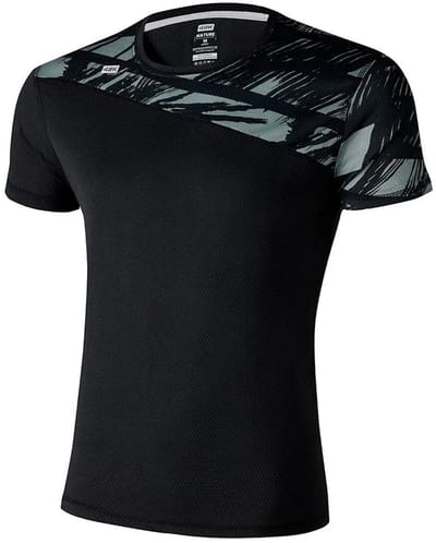 42k Running Nature T-shirt Met Korte Mouwen Zwart S Man