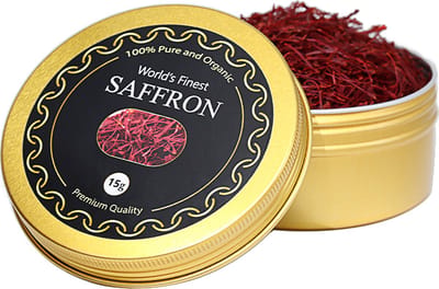100% Pure Saffraan 15 gram | Gecertificeerd | Premium Klasse 1 | Grote verpakking