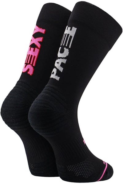 Sporcks Sexy Pace Black Hardloopsokken – Compressie & Ondersteuning – Ademend & Vochtregulerend – Unisex Running Sokken