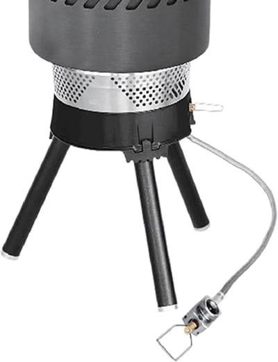 Kampbranderkachel - Buitenbrander Kooktoestel - Efficiënt Koken Buiten - Winddichte Stabiliteit - 150x190mm Uitgeklapt - Zwart
